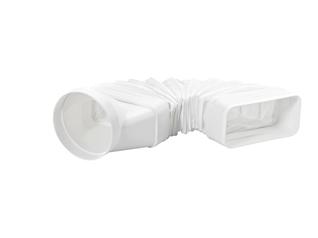 Airpart 4033024 MF-RBFLEX 2 systeem 125 buisbocht, Verbindingselement, wit