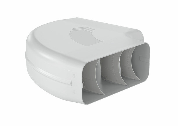 Airpart 4051006 P-RBH 150 buisbocht horizontaal 90&deg;, Verbindingselement, lichtgrijs