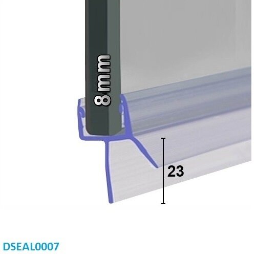 Douchedeurstrip DSEAL0007 tbv 8mm glas