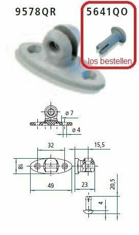 Stabilus 9578QR bevestiging