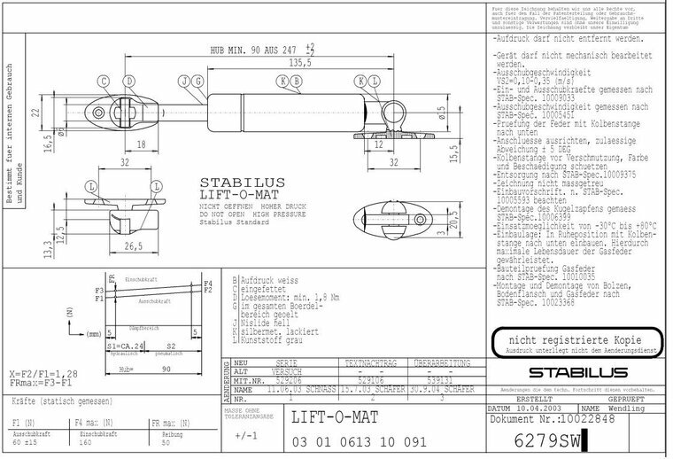 Stabilus 6279SW