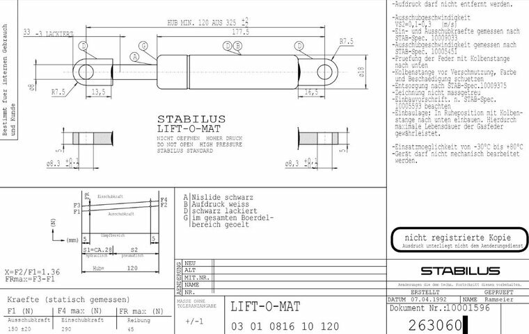 Stabilus263060 150N