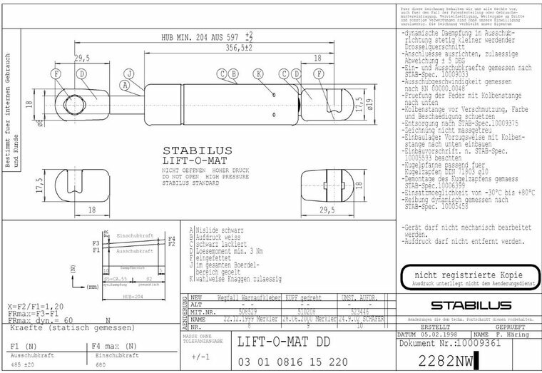 Stabilus2282NW 485N