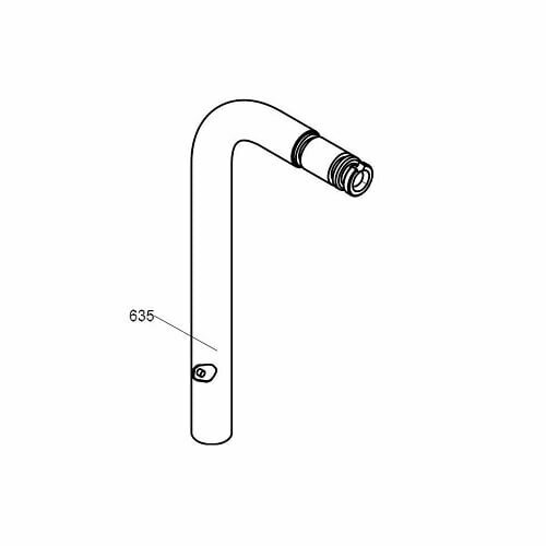 Vola VR635-40 oploop geborsteld rvs