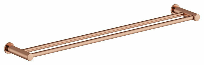 Damixa 4831587 handdoekrail dubbel 800 mm mat koper