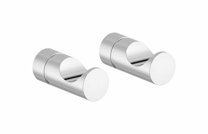 Damixa 4830600 haakjes 2 stuks chroom