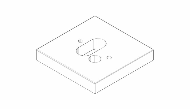 Dornbracht 092767013-06 Rozet platina mat