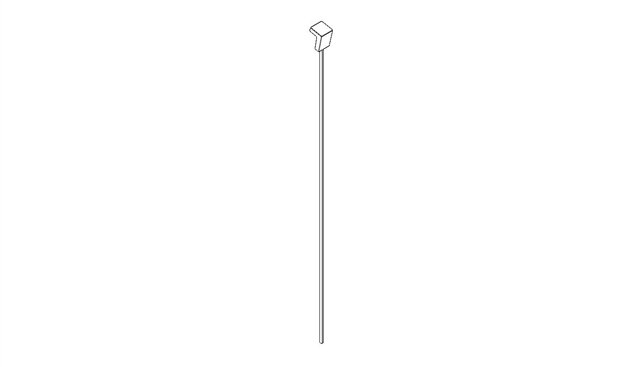 Dornbracht 04310905900-00 Trekstang/-knop chroom