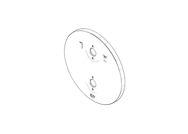 Dornbracht 091102243-06 Rozet platina mat