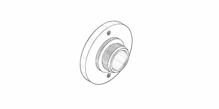 Dornbracht 091212053-06 Bevestiging platina mat