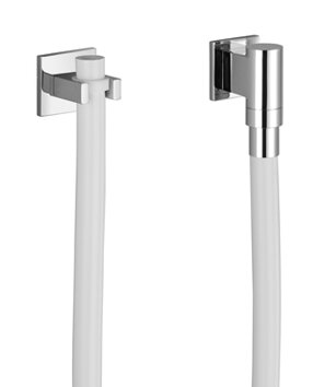 Dornbracht 27822979-00 WATER TUBE Kneipp-wandaansluitbocht met wandhouder met rozet chroom
