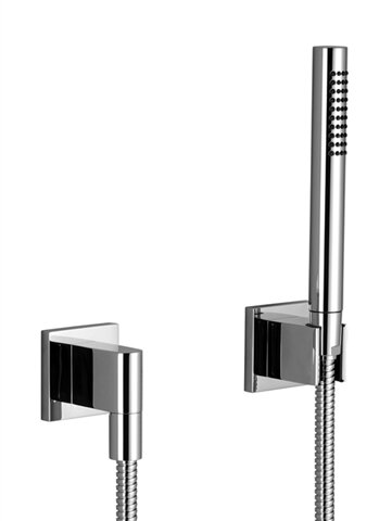 Dornbracht 27808980-00 Shower set with rosettes chrome