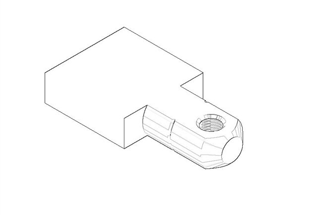Dornbracht 092074030-00 Trekstang/-knop chroom