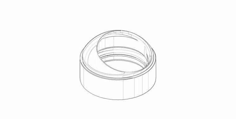 Dornbracht 092830028-06 Kapje/huls platina mat