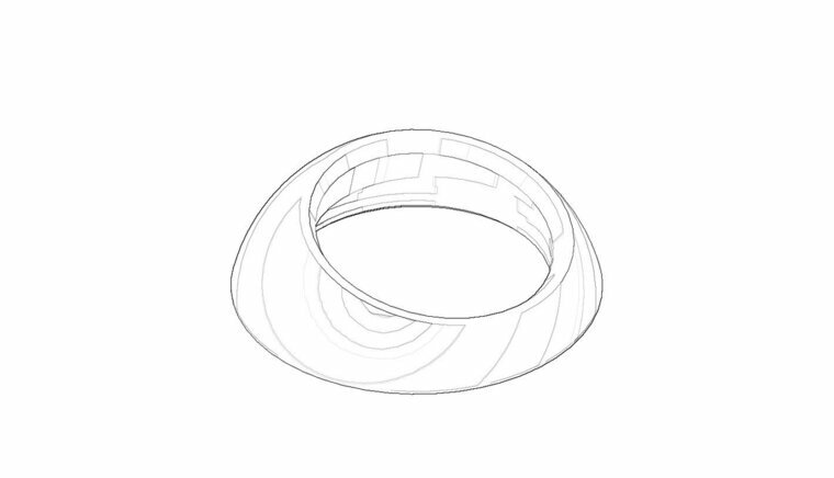 Dornbracht 092830013-06 Kapje/huls platina mat