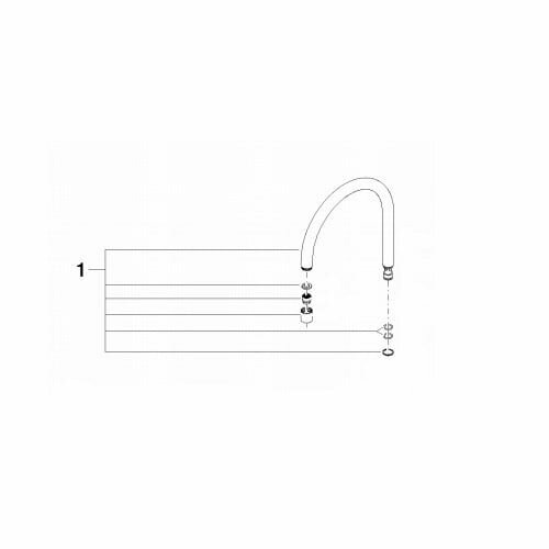 Dornbracht 90282221100-00 Uitloop chroom