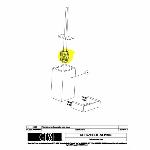 Gessi R2098.031 toiletborstelkop