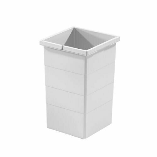 Hailo 1076099 afvalemmer 15L grijs