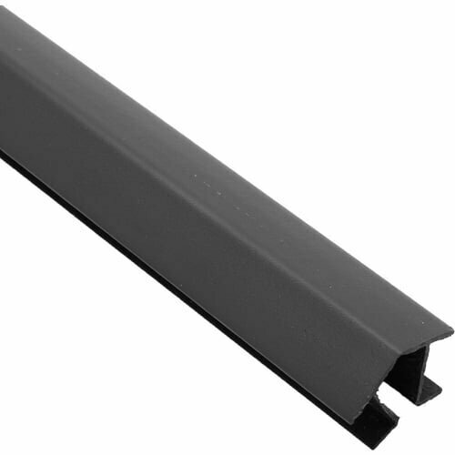 Plinthoek 20cm hoog 135 graden zwart 16mm