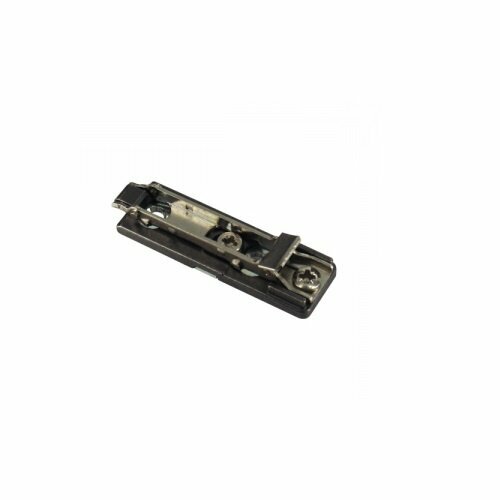 Salice rechte montageplaat titanium 3mm