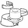 Geberit 240.004.00.1 service hevelgarnituur