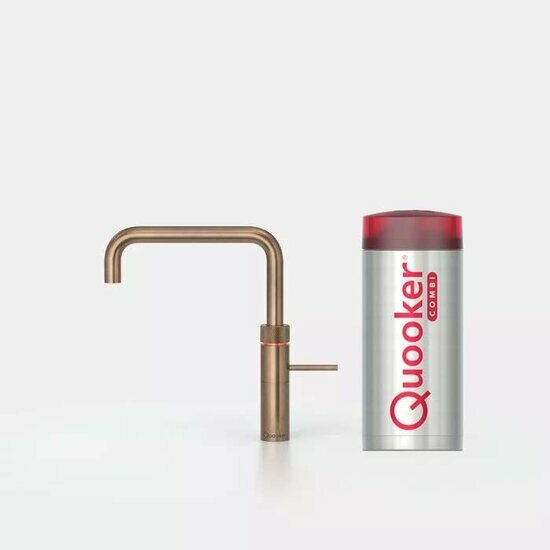 Quooker COMBI+ Fusion Square Messing Patina 22+FSPTN