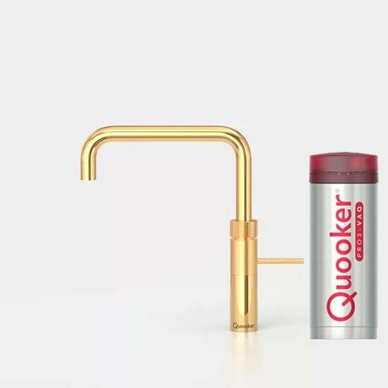 Quooker PRO3 Fusion Square Goud 3FSGLD