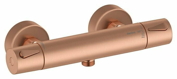 Damixa 7440087 silhouet douchethermostaat mat koper pvd