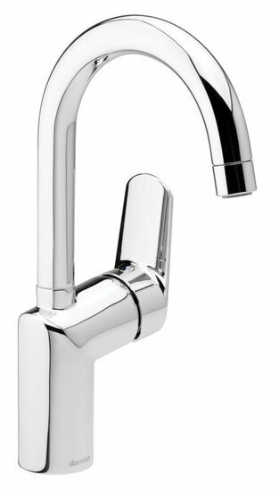Damixa 6062000 clover green basin high spout rub clean