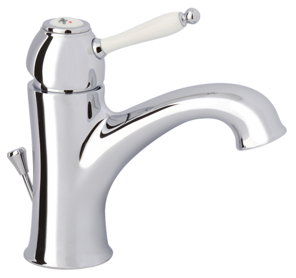 Damixa 3782100 tradition wastafelmengkraan chroom (met waste) eenhendel