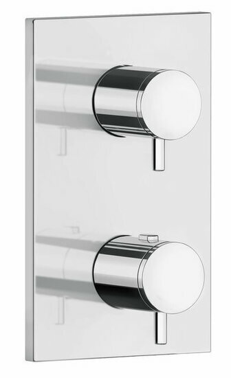 Damixa 1470400 osier afbouwset thermostaat chroom (rechthoekige afdekplaat)