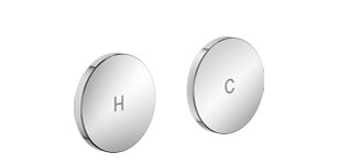 Dornbracht 11285811-00 set greepsymbolen h&amp;c chroom