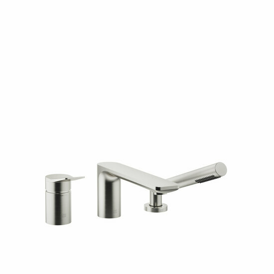 Dornbracht 27412845-06 3-gats badmengkraan voor badrand- en tegelrandmontage platina geborsteld