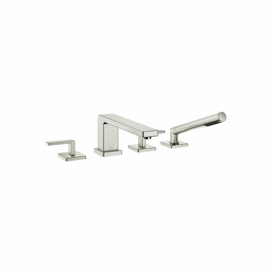 Dornbracht 27512710-06 4-gats badmengkraan voor badrand- en tegelrandmontage platina geborsteld