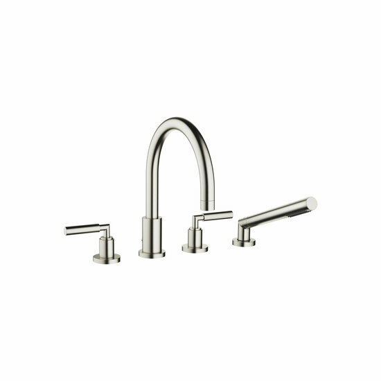 Dornbracht 27512882-06 4-gats badmengkraan voor badrand- en tegelrandmontage platina geborsteld