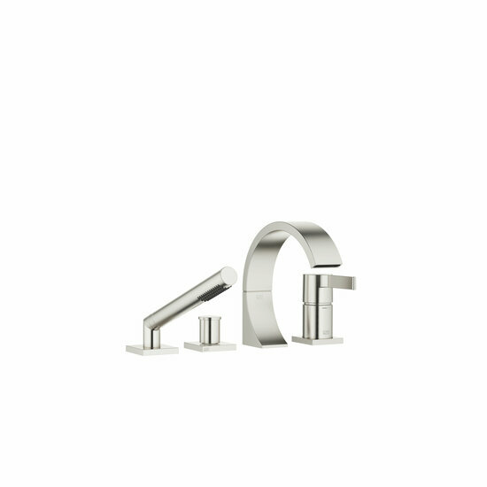 Dornbracht 27632811-06 4-gats badmengkraan voor badrand- en tegelrandmontage platina geborsteld