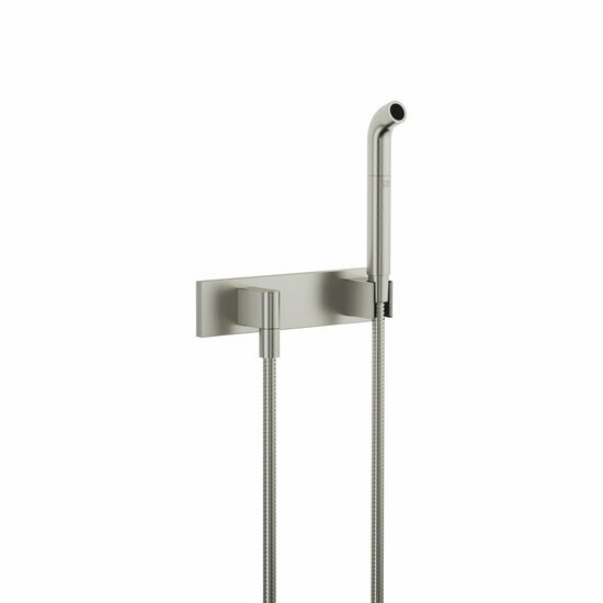 Dornbracht 27838979-06 uitloop voor wandmontage, met uittrekbare begietingsdouche met afdekplaat platina geborsteld