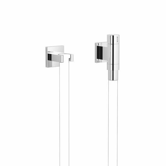 Dornbracht 27841979-00 water tube kneipp-wandaansluitbocht met wandhouder met rozet flowreduce chroom