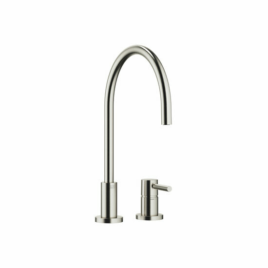 Dornbracht 32815888-06 2-gats mengkraan met rozetten platina geborsteld
