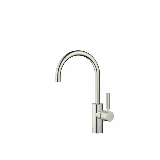 Dornbracht 33560661-06 eengreeps wastafelmengkraan met afvoergarnituur platina geborsteld