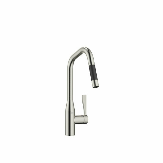 Dornbracht 33875895-06 eengreepsmengkraan met uittrekbare uitloop met sproeifunctie platina geborsteld