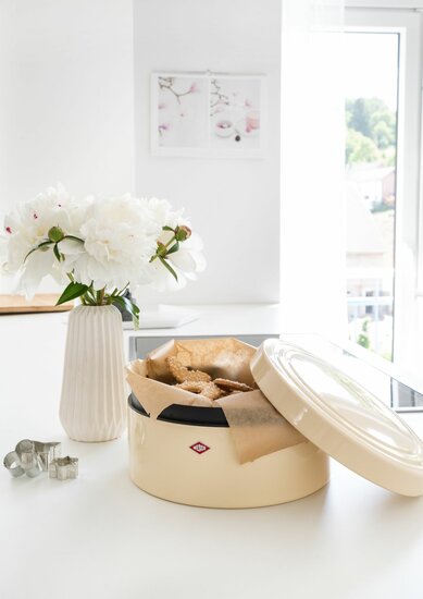 Wesco Koektrommel Classic Line, Voorraadbak, amandel