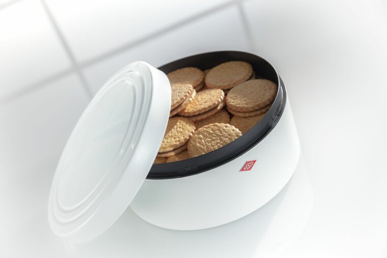 Wesco Koektrommel Classic Line, Voorraadbak, wit mat