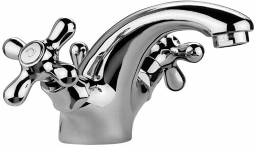 Paffoni IRV075BR Tweegreeps wastafelmengkraan IRIS Brons IRV075