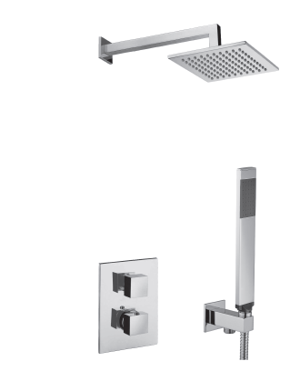 Chrome shower set LEVEL