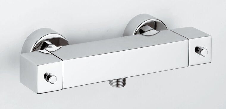 Paffoni LEQ268ST Opbouw douchethermostaat 1/2&quot; LEVEL Steel LEQ268