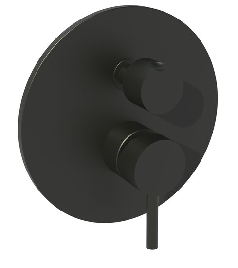 Paffoni LIG018NO Inbouw douchemengkraan 1/2&rdquo; compleet LIGHT Mat zwart LIG018