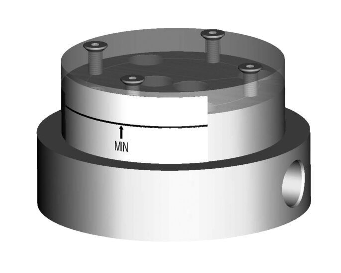 Concealed base for floor mounting of art. LIG031-032 LIGHT