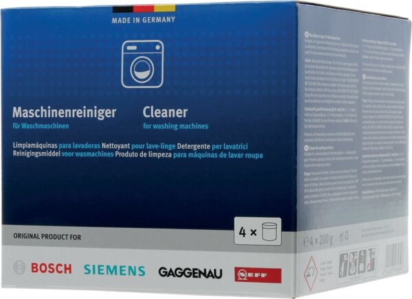 Siemens Bosch 00311928 Reinigingsmiddel voor wasmachines 4 stuks 200 gram