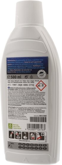 Siemens Bosch 00311968 Fl&uuml;ssigentkalker f&uuml;r Kaffeevollautomaten, Kaffeemaschinen, Wasserkocher und Dampfback&ouml;fen mit 500 ml Wasserbeh&auml;lter